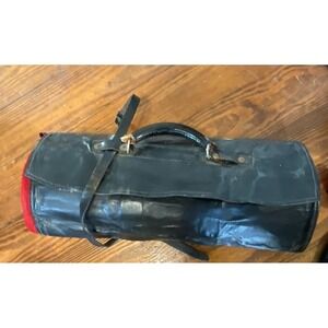 VTG  Made In‎ Germany  Roll Bag 20 Slots Chef Knife Leather Butcher Case